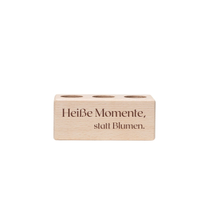 3er Tee-Ständer Heiße Momente, statt Blumen